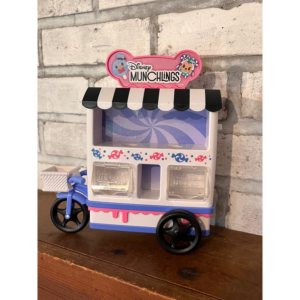 Disney Munchlings Candy Cart Playset by Just Play Cart Only WORKS!‎